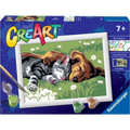 Ravensburger Creative and Art Toys 201891 CreArt Sleeping Dog and Cat-0