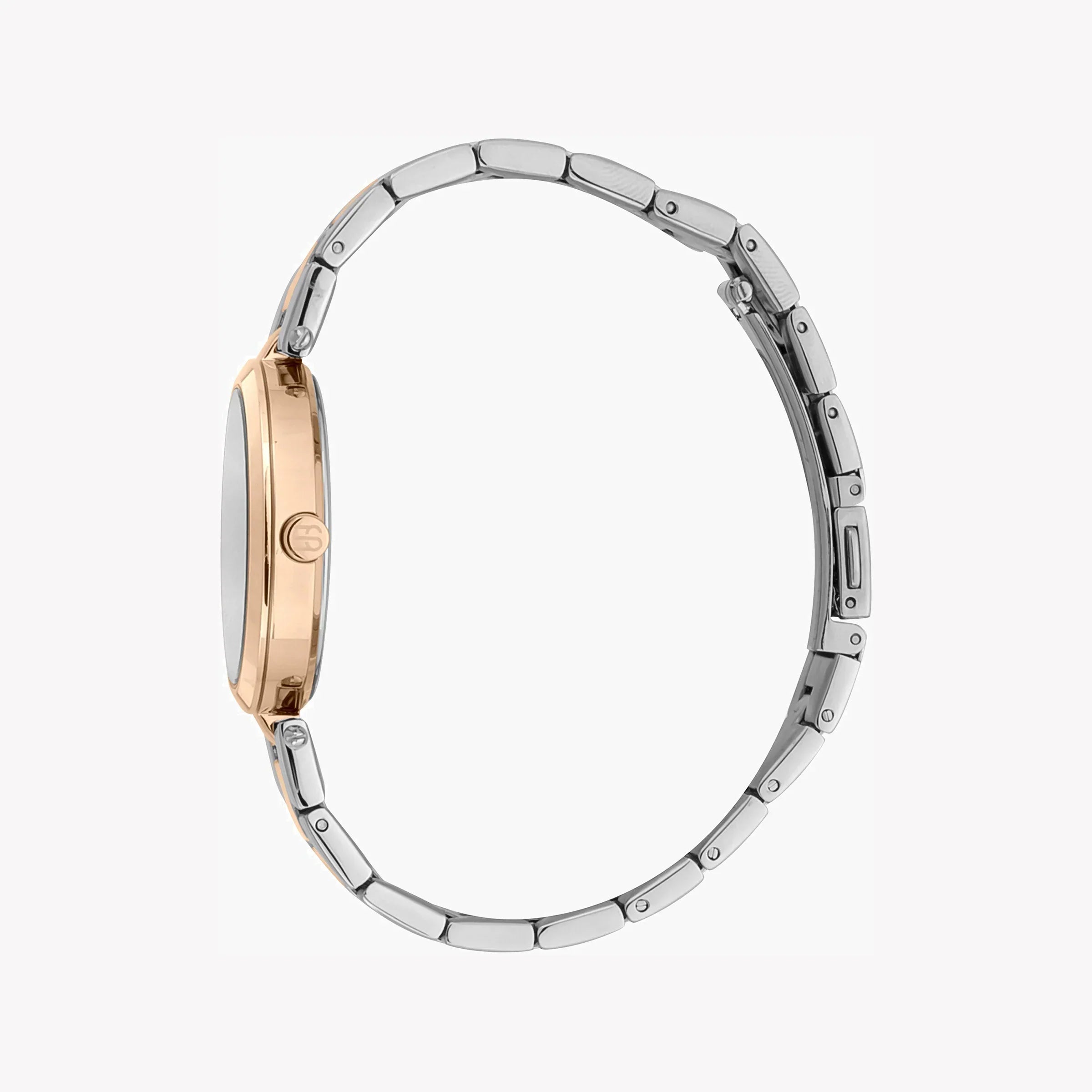 Esprit Women's Silver & Rose Gold Watch, Silver Dial | Es1l183m0085
