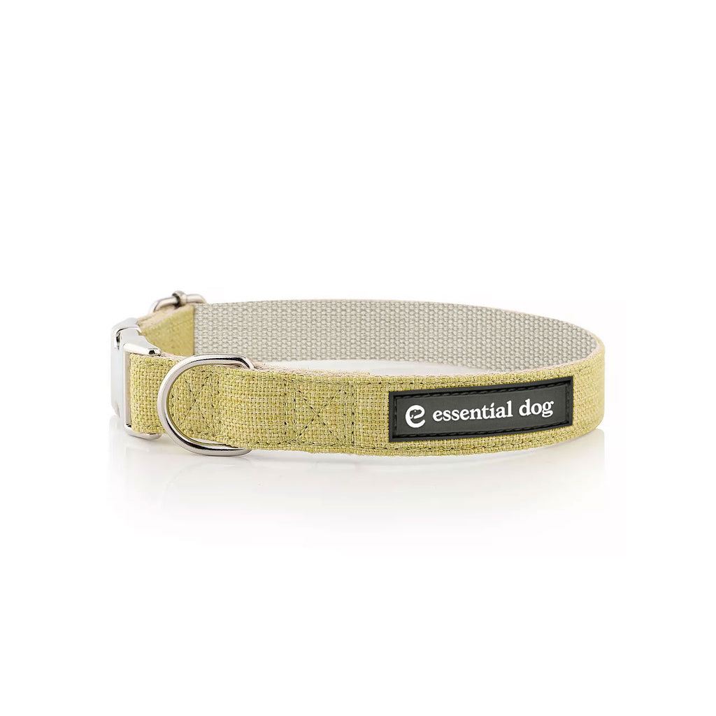 Organic Hemp & Cotton Dog Collar - Grass Green