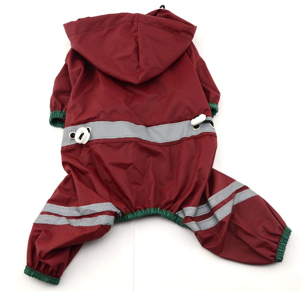 Waterproof Reflective Hoodie Dog Cat Raincoat - Keep Your Pet Dry And Stylish!