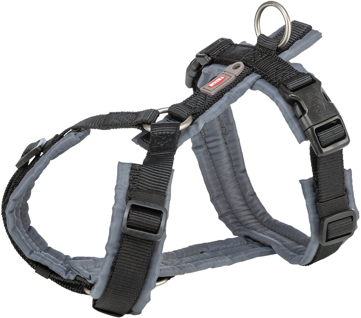 Trixie Premium Trekking Dog Harness, Black/Grey