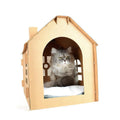 Foldable Corrugated Cat Scratcher Lounge - Perfect For Large Cats!