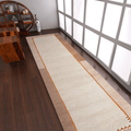 Rugsotic Carpets Hand Knotted Tibbati Wool Runner Area Rug Contemporary-1