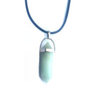 Crystal Pointed Pendant Necklace - Amazonite-0