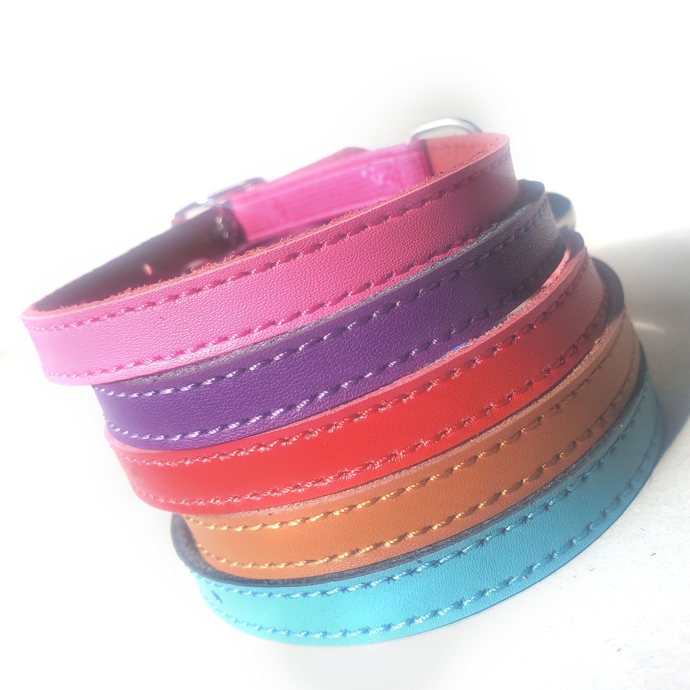 Vegan Leather Safety Cat Collars-0
