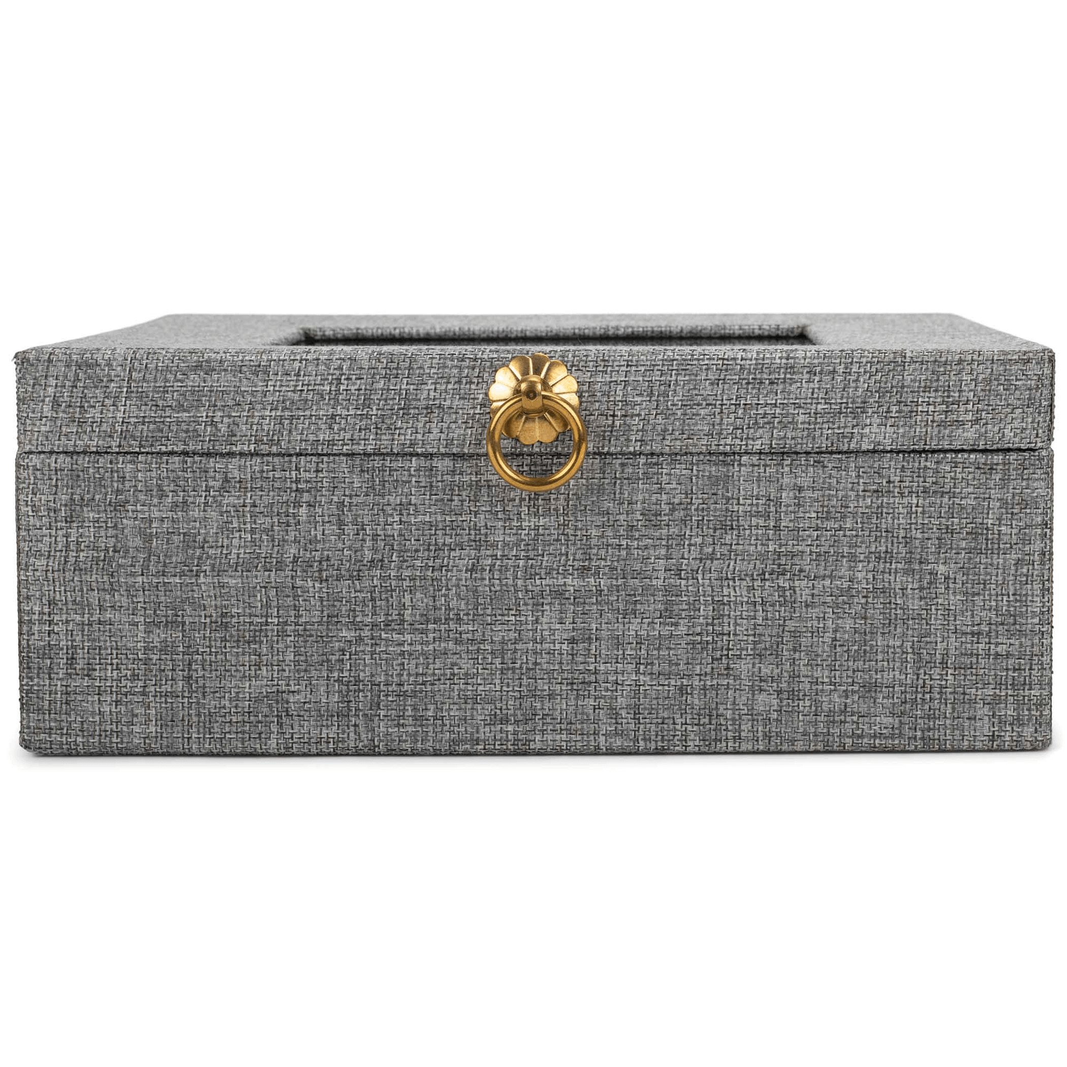 Adventure Awaits Grey Linen Music Box With Jewellery Insert