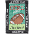 Double Applique Garden Flag – Football Fans Live Here 13X18 Inches
