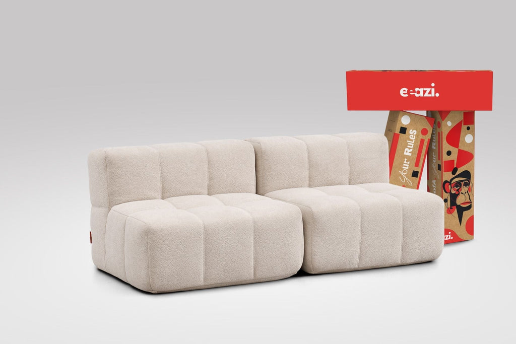 2 Teiliges Modulares Sofa – Beige