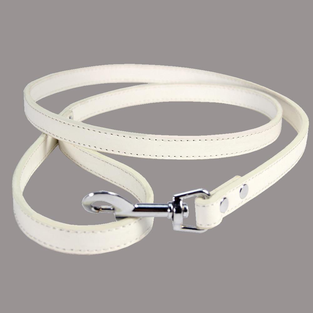 Luxury Leather Pet Leash - Stylish And Durable Cat And Dog Chain