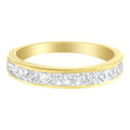 14KT Yellow Gold Diamond Channel Band Ring (1 cttw, H-I Color, SI2-I1 Clarity)