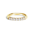 14K Gold 1/3 Cttw Diamond 7 Stone Band Ring