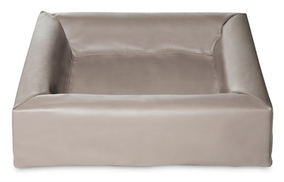 Bia bed faux leather cover dog bed taupe-0
