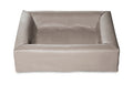 Bia bed faux leather cover dog bed taupe-0
