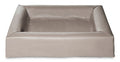 Bia bed faux leather cover dog bed taupe