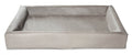 Bia bed faux leather cover dog bed taupe-0