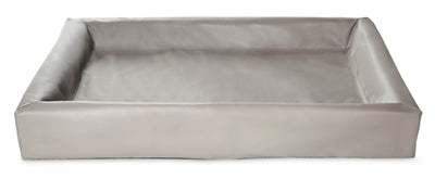 Bia bed faux leather cover dog bed taupe-0
