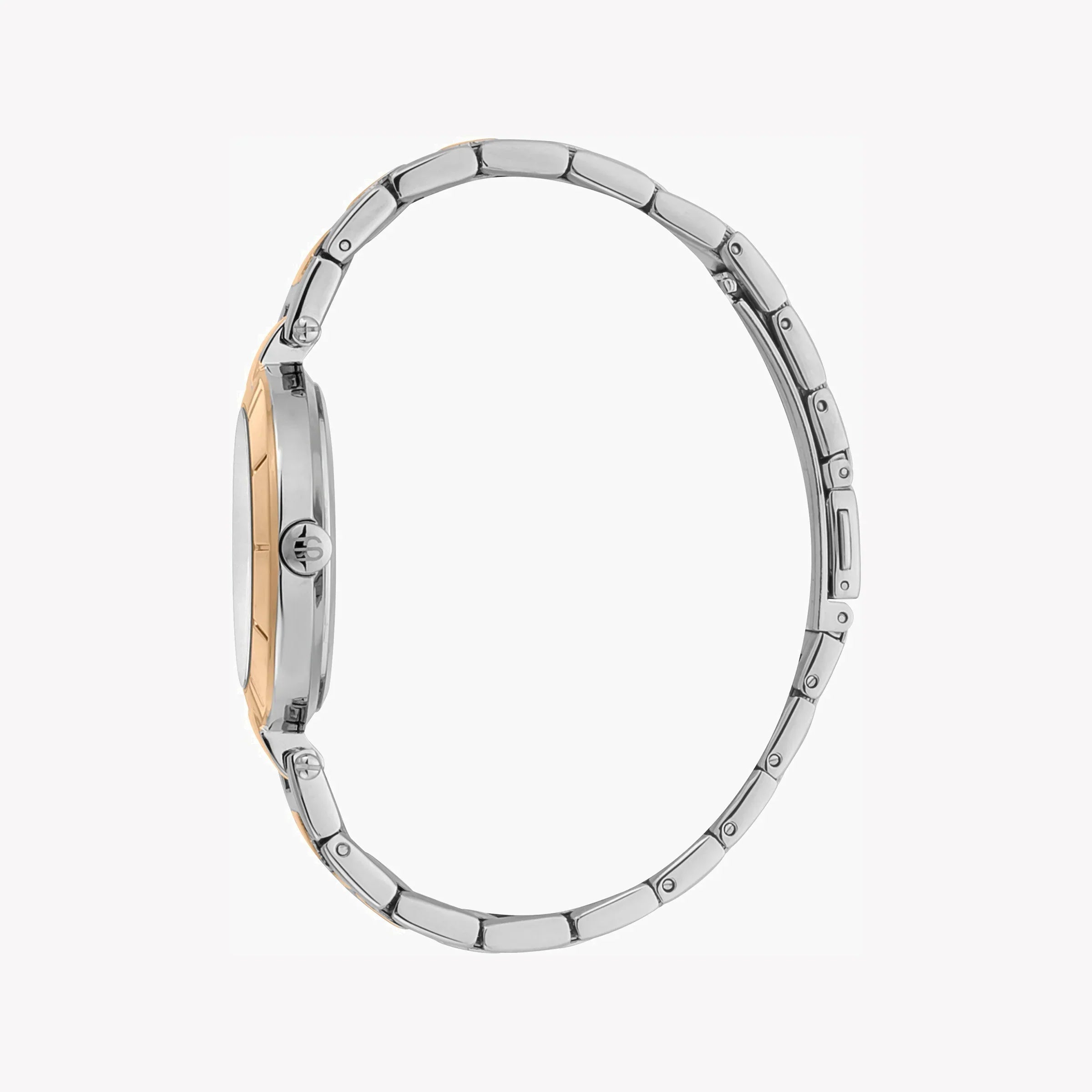 Esprit Women's Silver & Rose Gold Watch, Silver Dial | Es1l081m0015