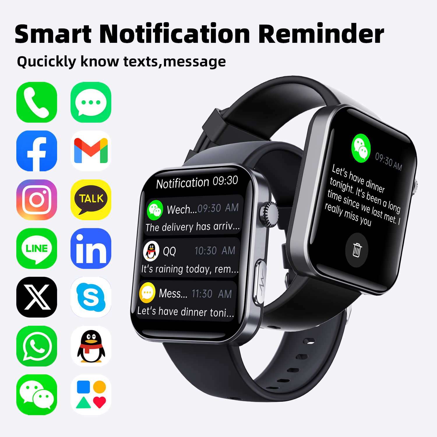 ECG smartwatch with blood pressure monitor, body temperature, blood glucose, heart rate, blood oxygen