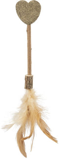 Trixie Matatabi Lolly Heart Catnip Cat Toy with Feathers
