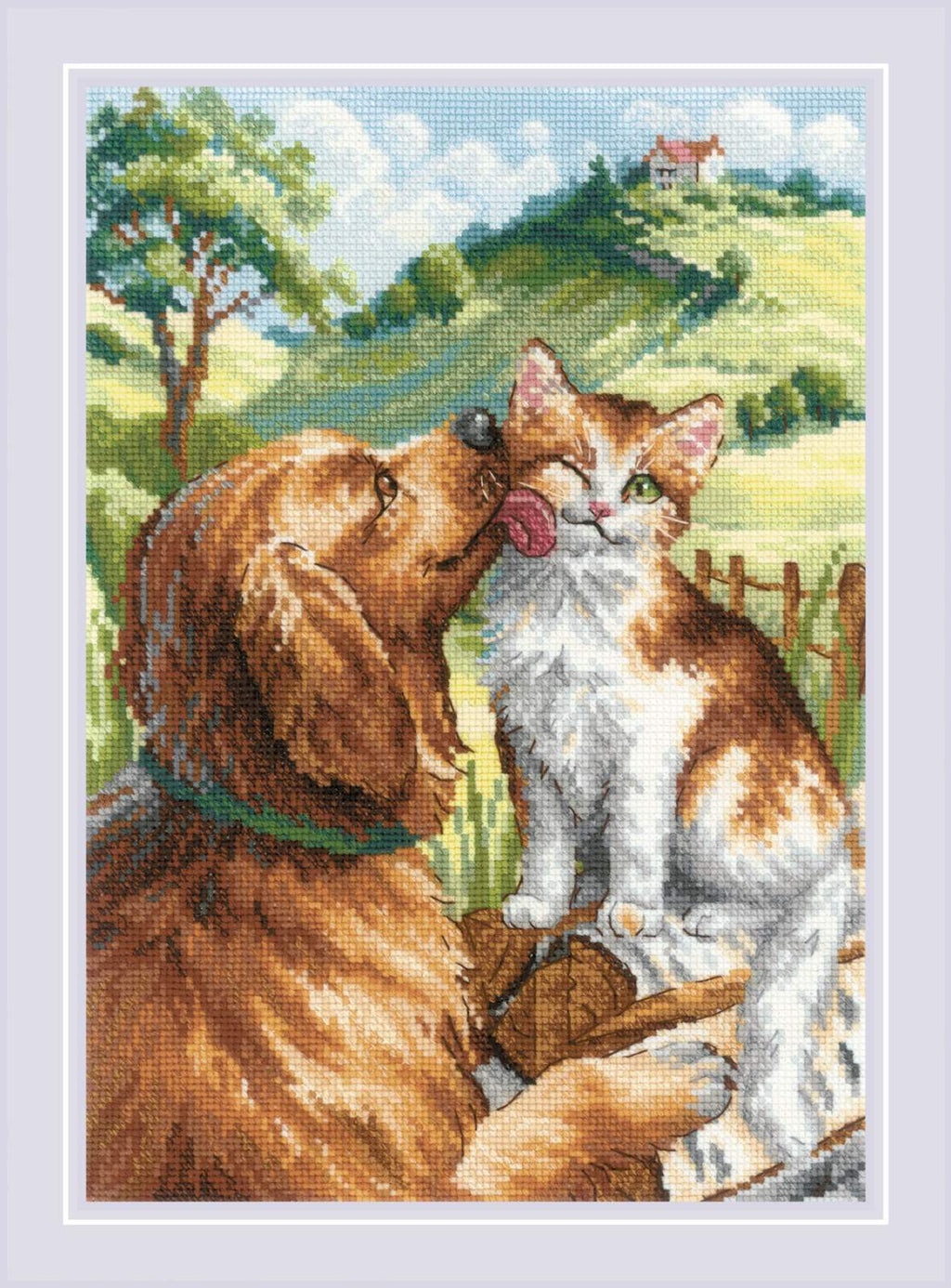 Like Cat and Dog R2275 Counted Cross Stitch Kit-0