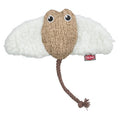 Trixie stingray fabric plush with catnip catnip white beige