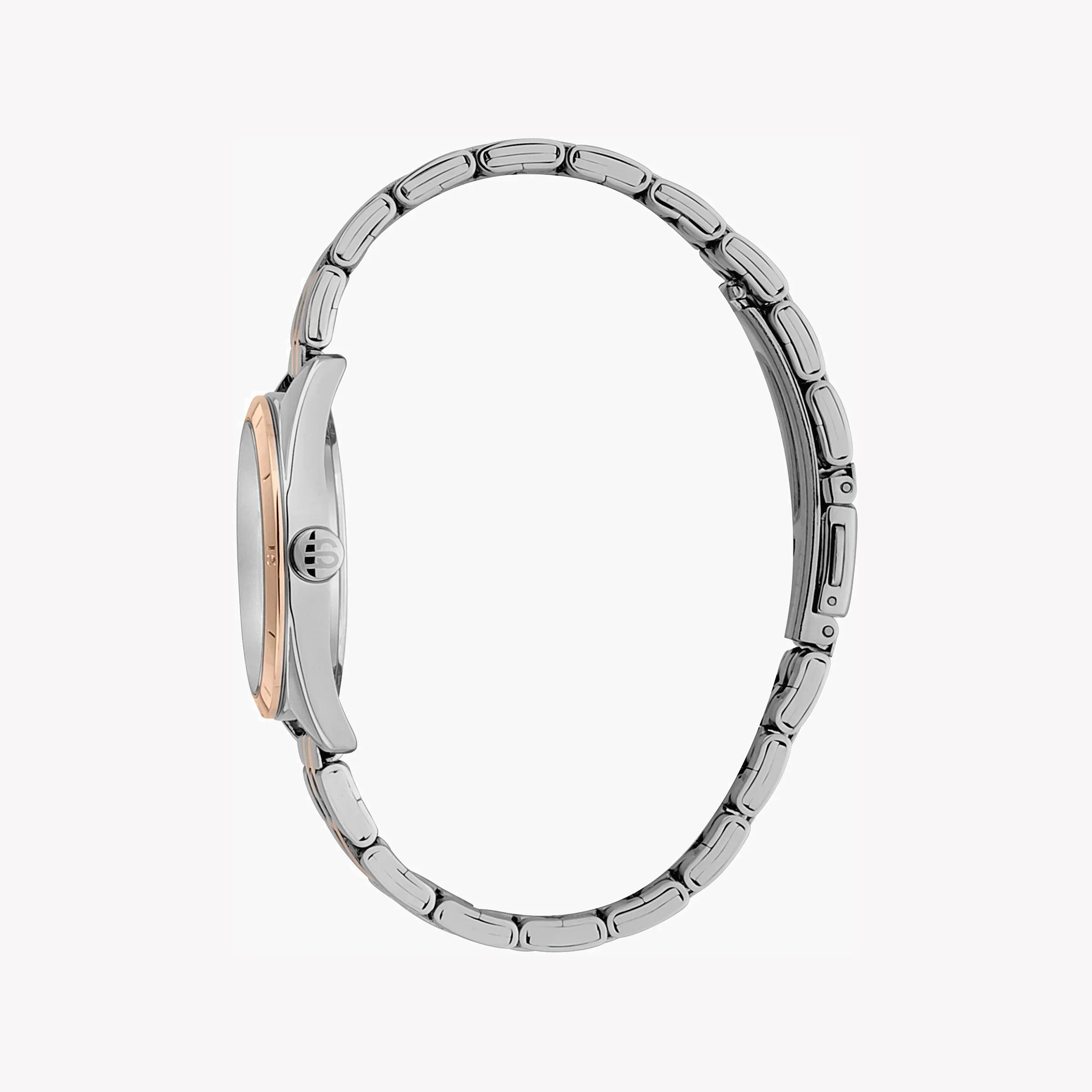 Esprit Women's Silver & Rose Gold Watch, Silver Dial | Es1l085m0065