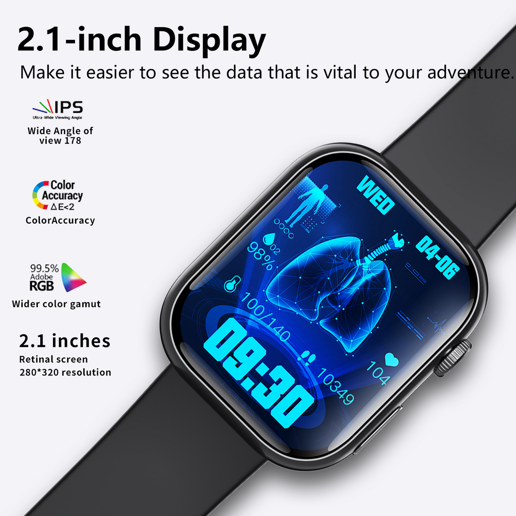 Best ECG Smartwatch of 2025 With Blood Pressure Monitor+Blood Glucose Monitoring