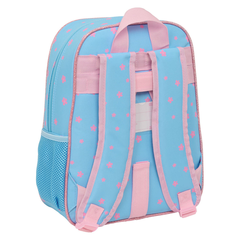 School Bag Lilo & Stitch Happy Sky blue 26 x 34 x 11 cm