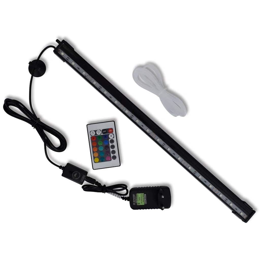 VidaXL LED aquarium lamp with bubbles RGB 48 cm