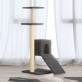 Vidaxl cat furniture with sisal scratching posts 92 cm dark gray-0