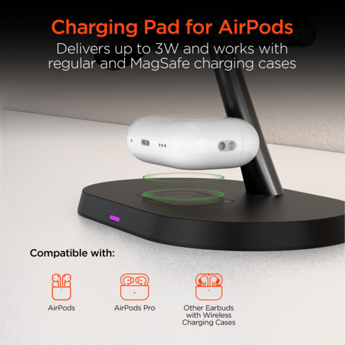 Hypergear MaxCharge Pro 3-in-1 Magsafe Charging Stand