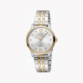 Esprit Women's Silver & Rose Gold Watch, Silver Dial | Es1l150m0025