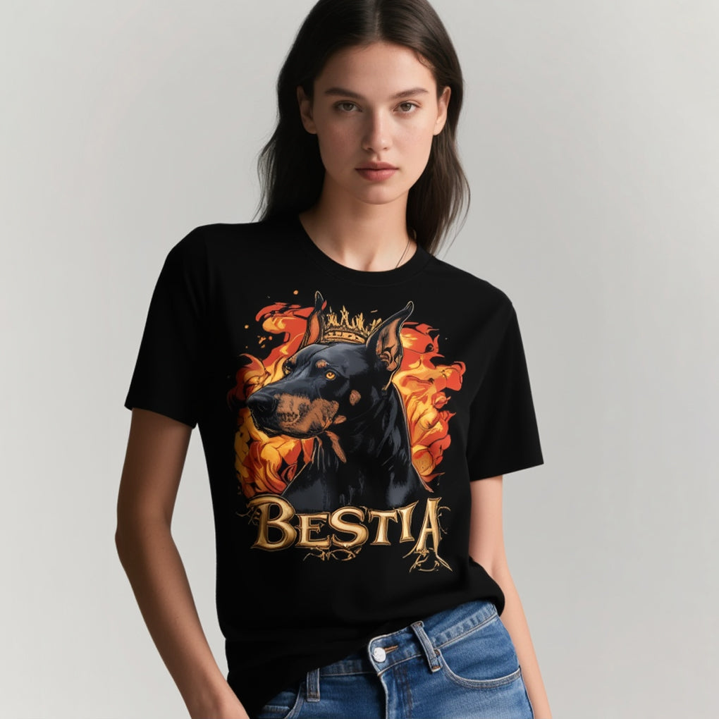 Doberman T-shirt Black