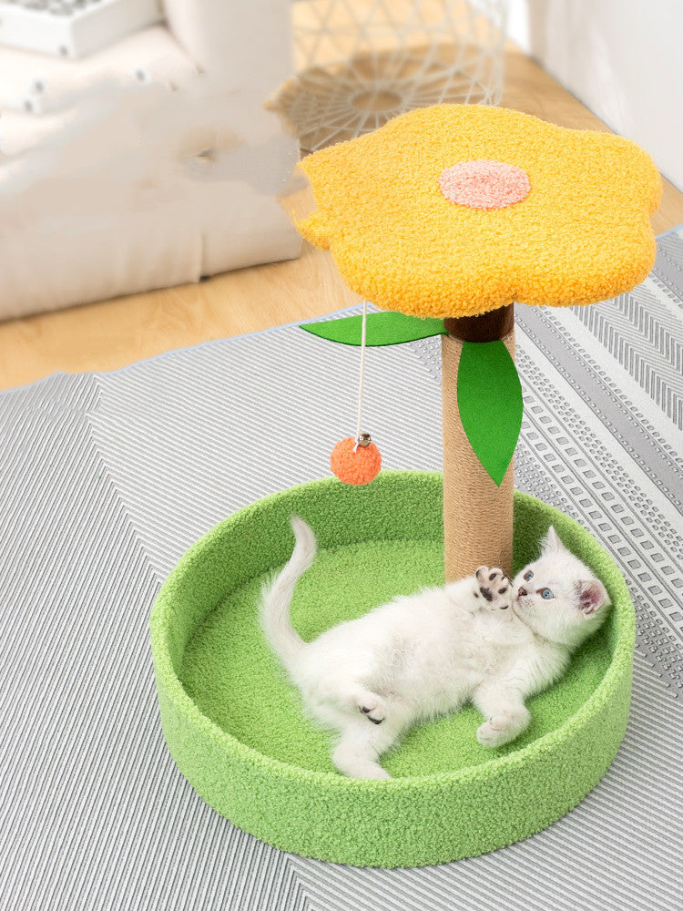 Cat Scratcher with Sisal Winding and Hemp Surface