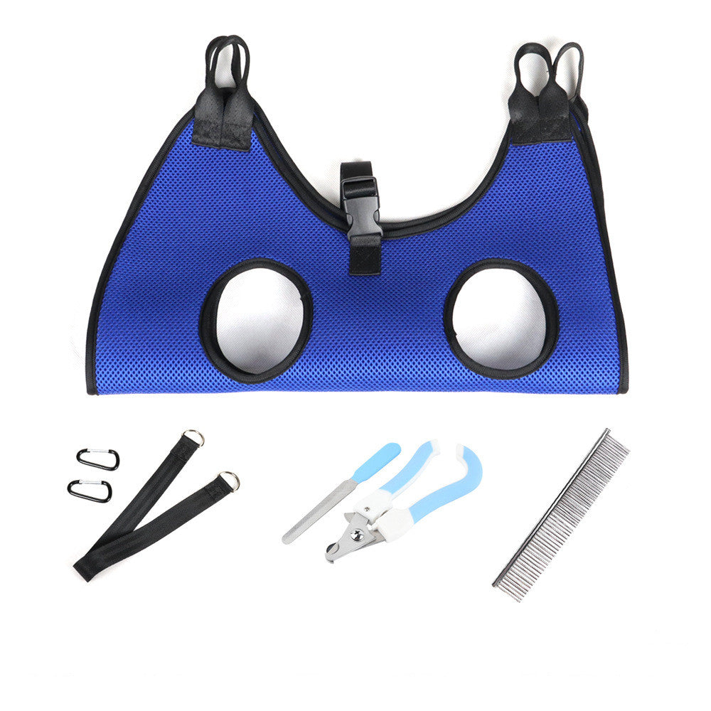 Cat and Dog Grooming Hammock Set