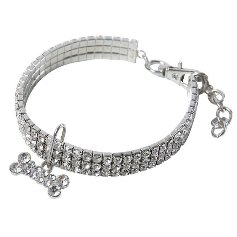 Crystal Rhinestone Dog and Cat Collar