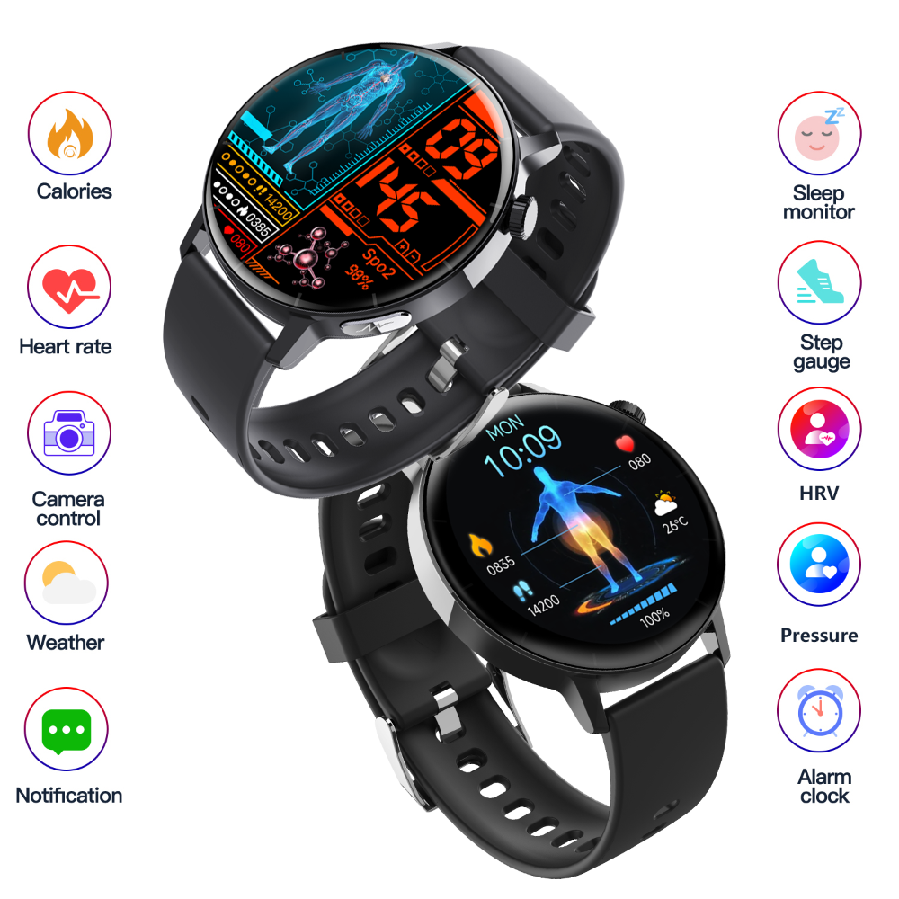 ECG Monitor Smart Watch Non-Invasive Blood Glucose Smart Watch with Blood Component Analysis
