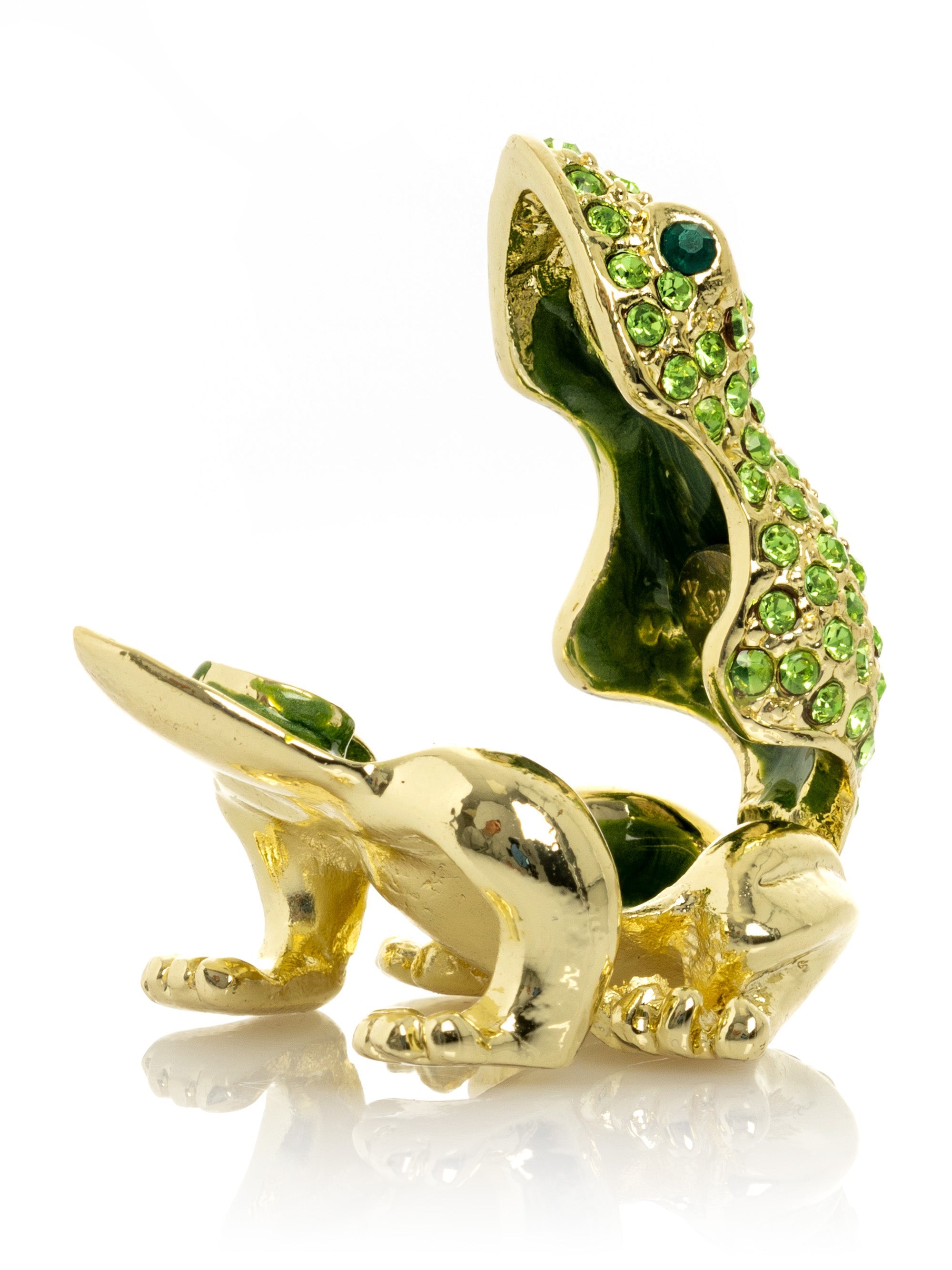 Green and Gold Sitting Toad