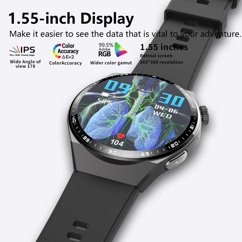 2025 New Accurate Measure ECG+PPG Diabetic Watches for Women Men Full Touch Screen Sport Fitness Watches Bluetooth For Android iOS Smartwatch