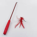 Interactive Feather Cat Teaser Wand-5