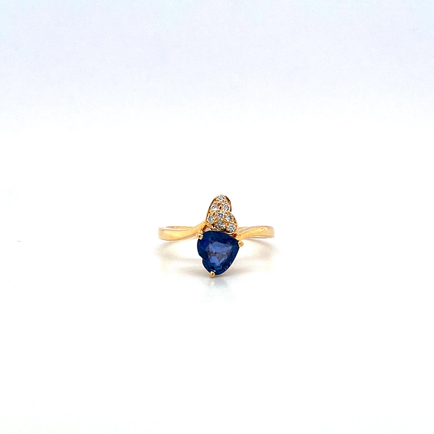 Sapphire and Diamond Ring in 14K Yellow Gold - KGR 15011