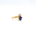 Sapphire and Diamond Ring in 14K Yellow Gold - KGR 15011