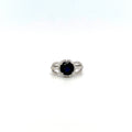 Sapphire and Diamond Ring in 18K White Gold - KGR 15979