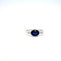 Sapphire and Diamond Ring in 18K White Gold - KGR 16496