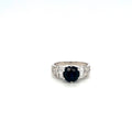 Sapphire and Diamond Ring in 18K White Gold - KGR 16570