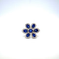 Sapphire and Diamond Ring in 18K White Gold - KGR 16640