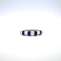 Sapphire and Diamond Ring in 18K White Gold - KGR 16758