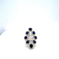 Sapphire and Diamond Ring in 18K White Gold - KGR 16919