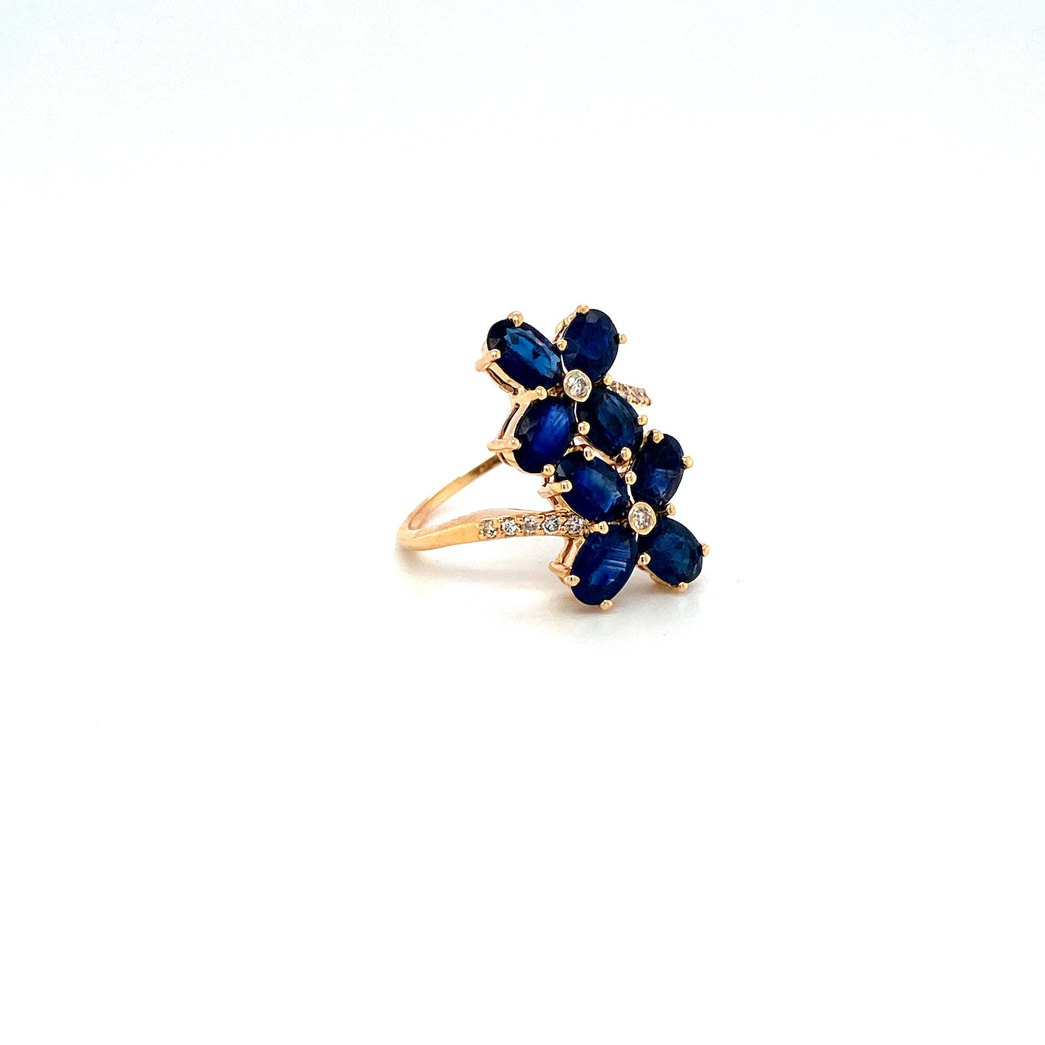 Sapphire and Diamond Ring in 14K Yellow Gold - KGR 16959