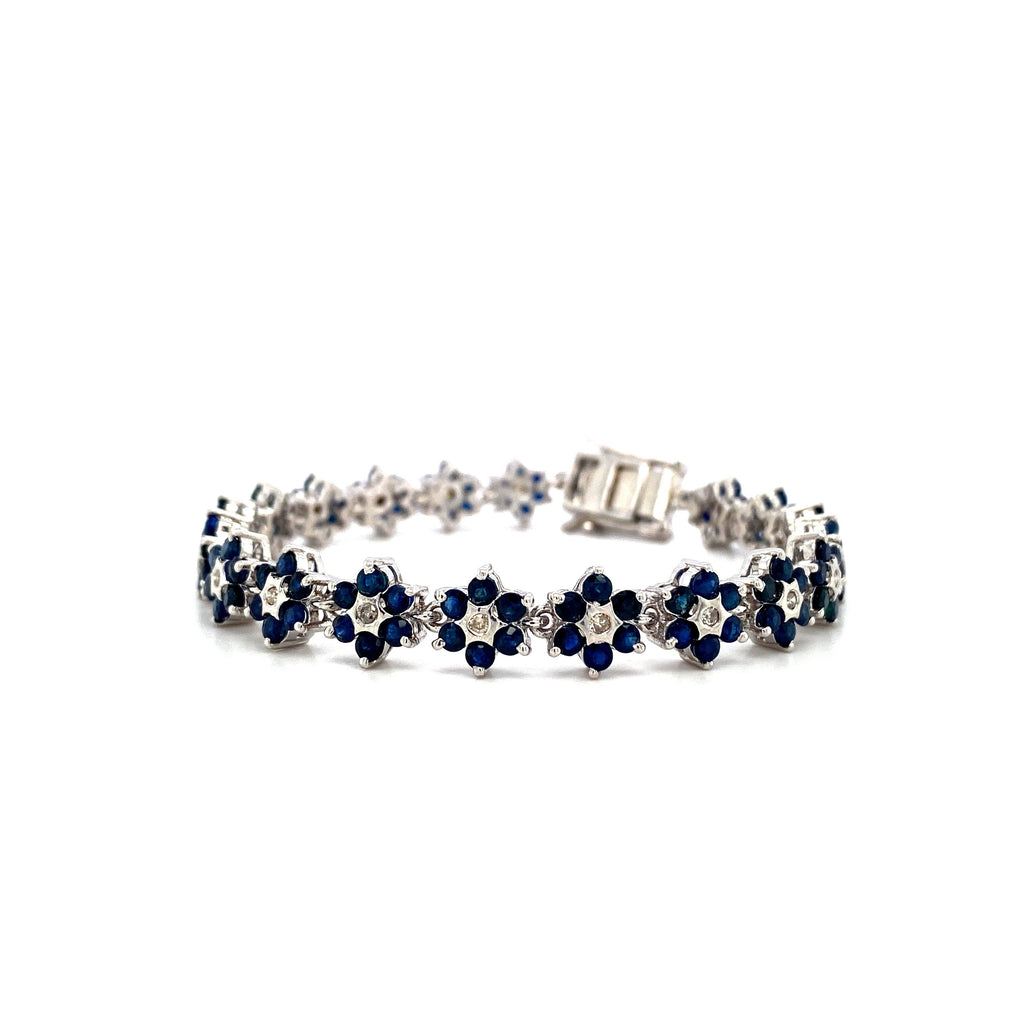 Sapphire Bracelet in .925 Sterling Silver - KSD 47428